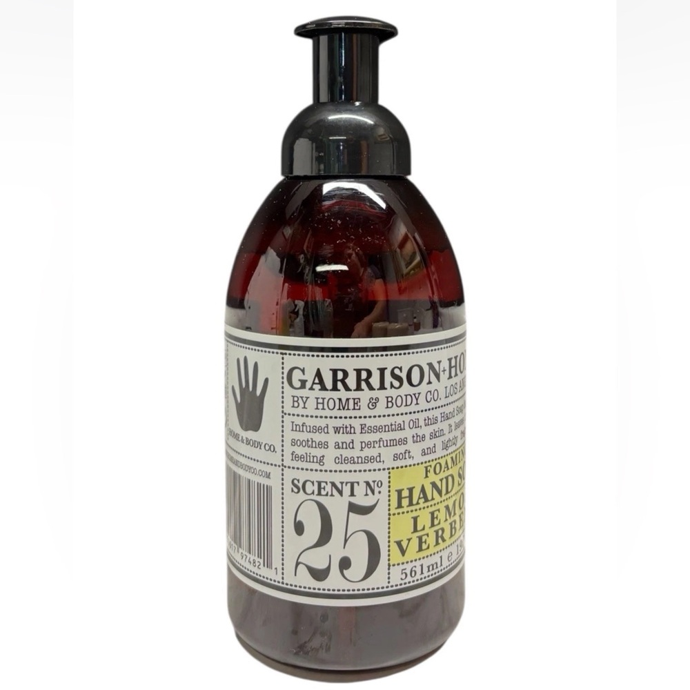 GARRISON + Home Lemon Verbena Foaming Hand Soap Wash Pump 19floz